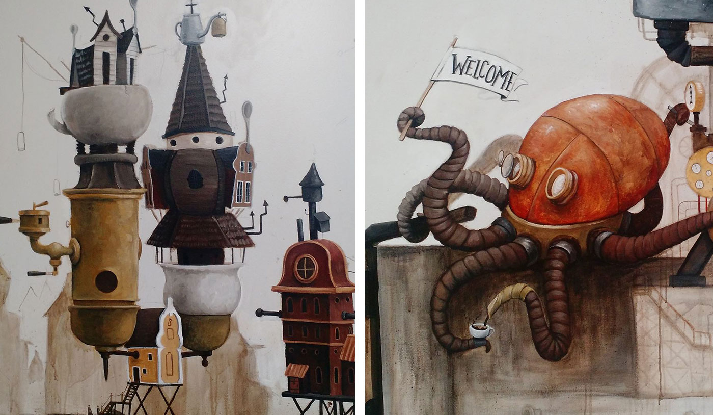 Matt Duquette Steamworks Mural