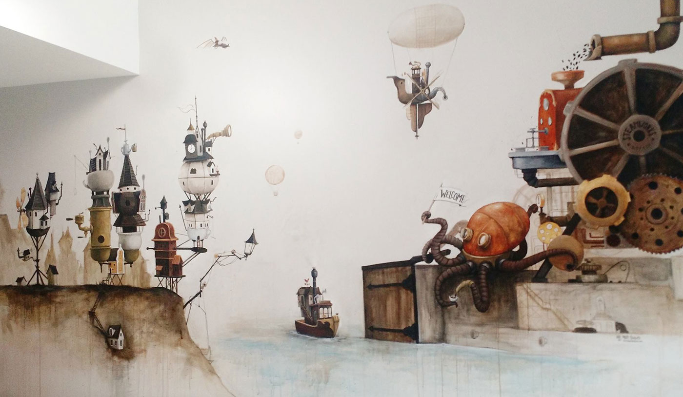 Matt Duquette Steamworks Mural